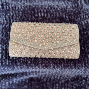 Evening Clutch D'margeaux Sparkling Pink/Champagne Rhinestone